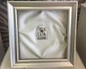 Greek Wedding Crown Case with white satin lining and silver icon. Please check online store for availability.