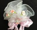 This party favor can go for a wedding or a baptism.  The bow is a standout that makes it pop. 